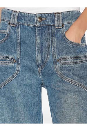 Jeans Betiane a gamba dritta in denim ISABEL MARANT | PA0484FAC1H01I30BU